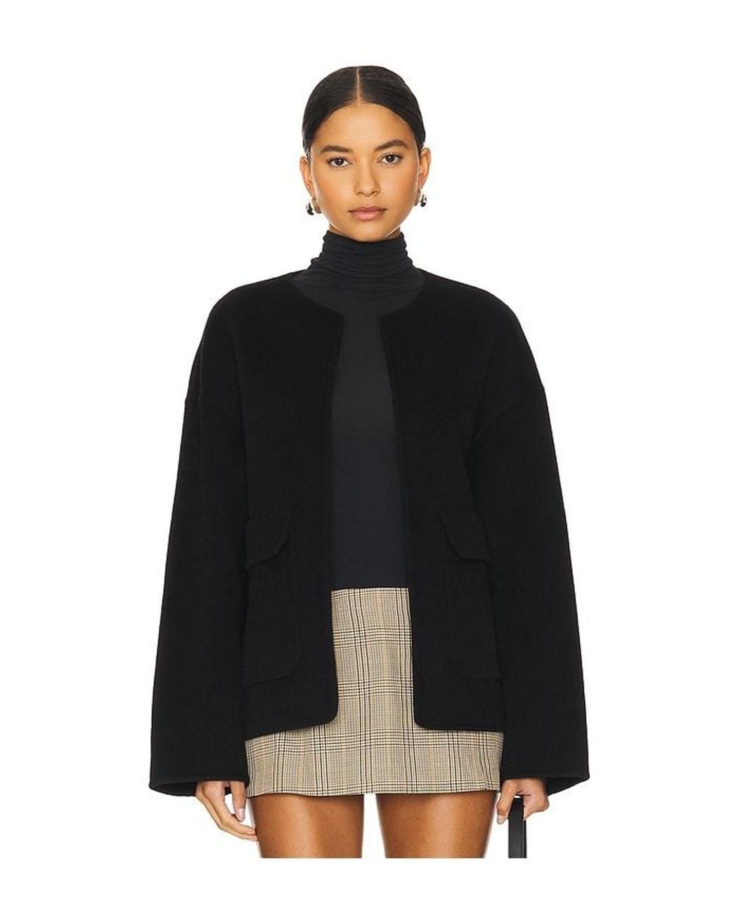 RUE SOPHIE Black Jardin Scarf Jacket