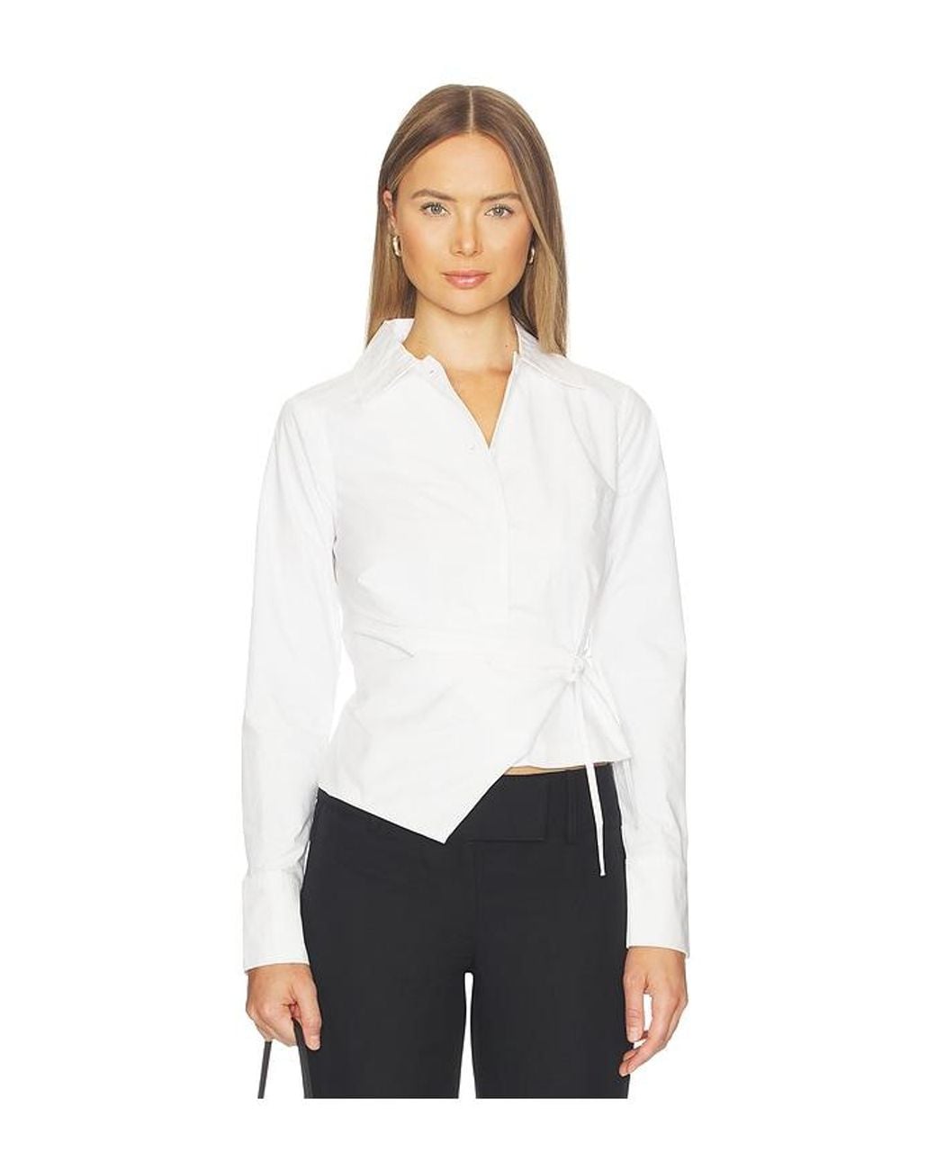 ALL THE WAYS White Xandra Wrap Top