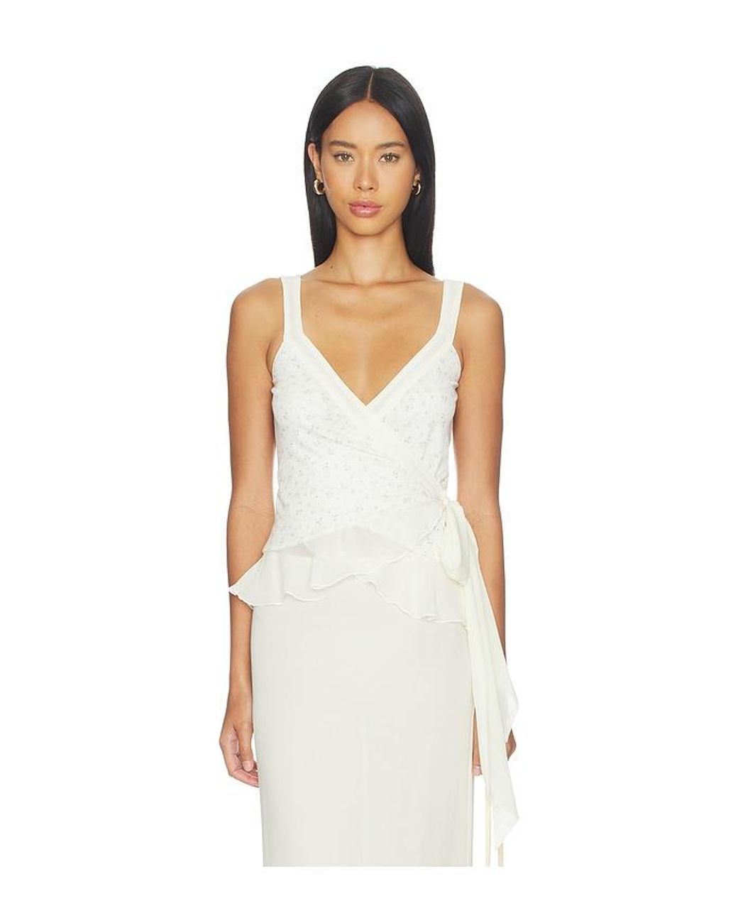 Fait Par Foutch White Valentina Top
