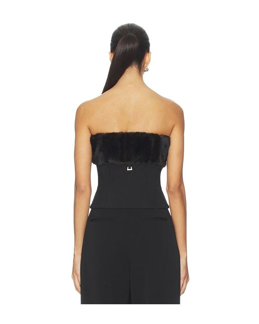 Apparis Black Ivy Tube Top