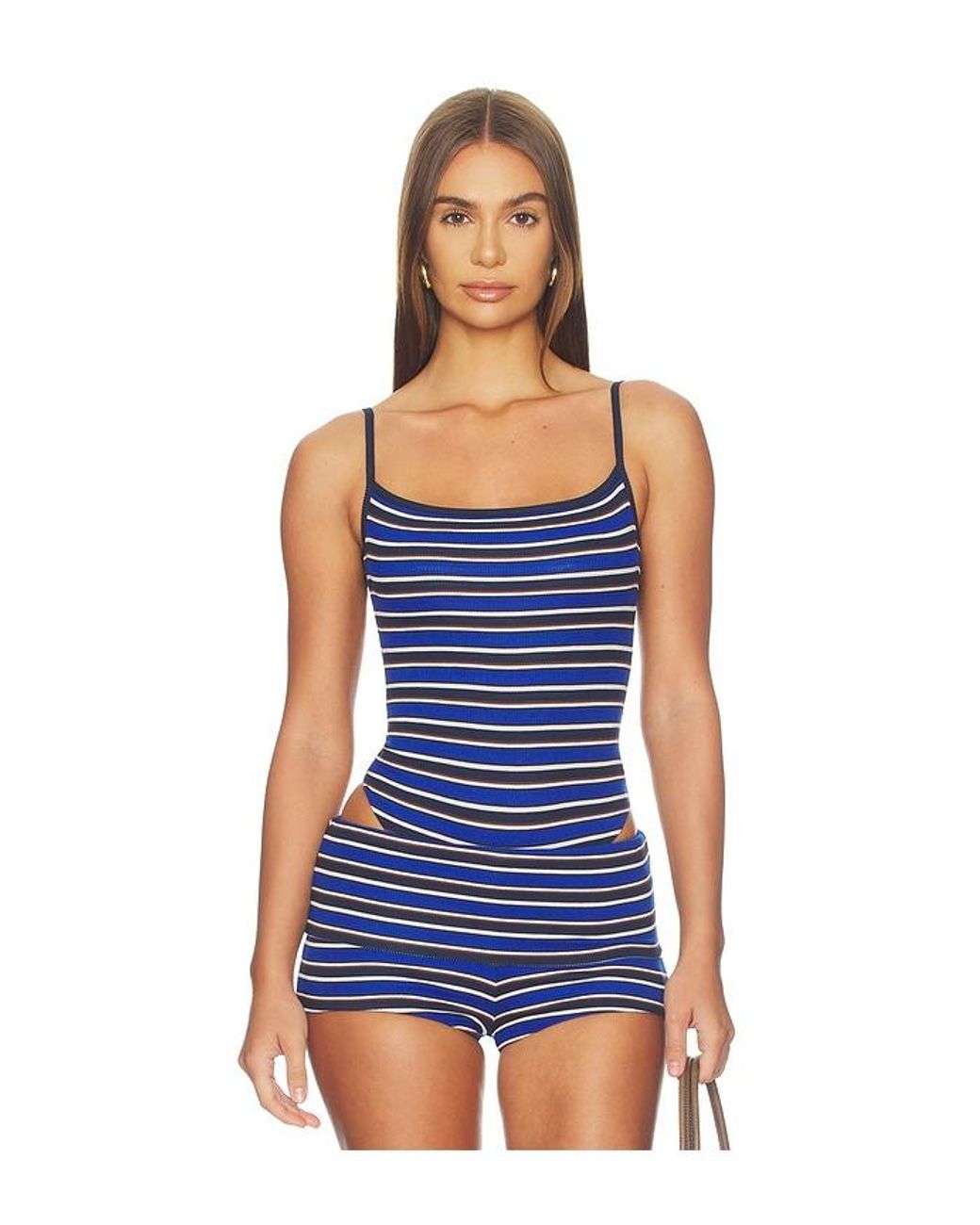 AFRM Blue Frances Bodysuit