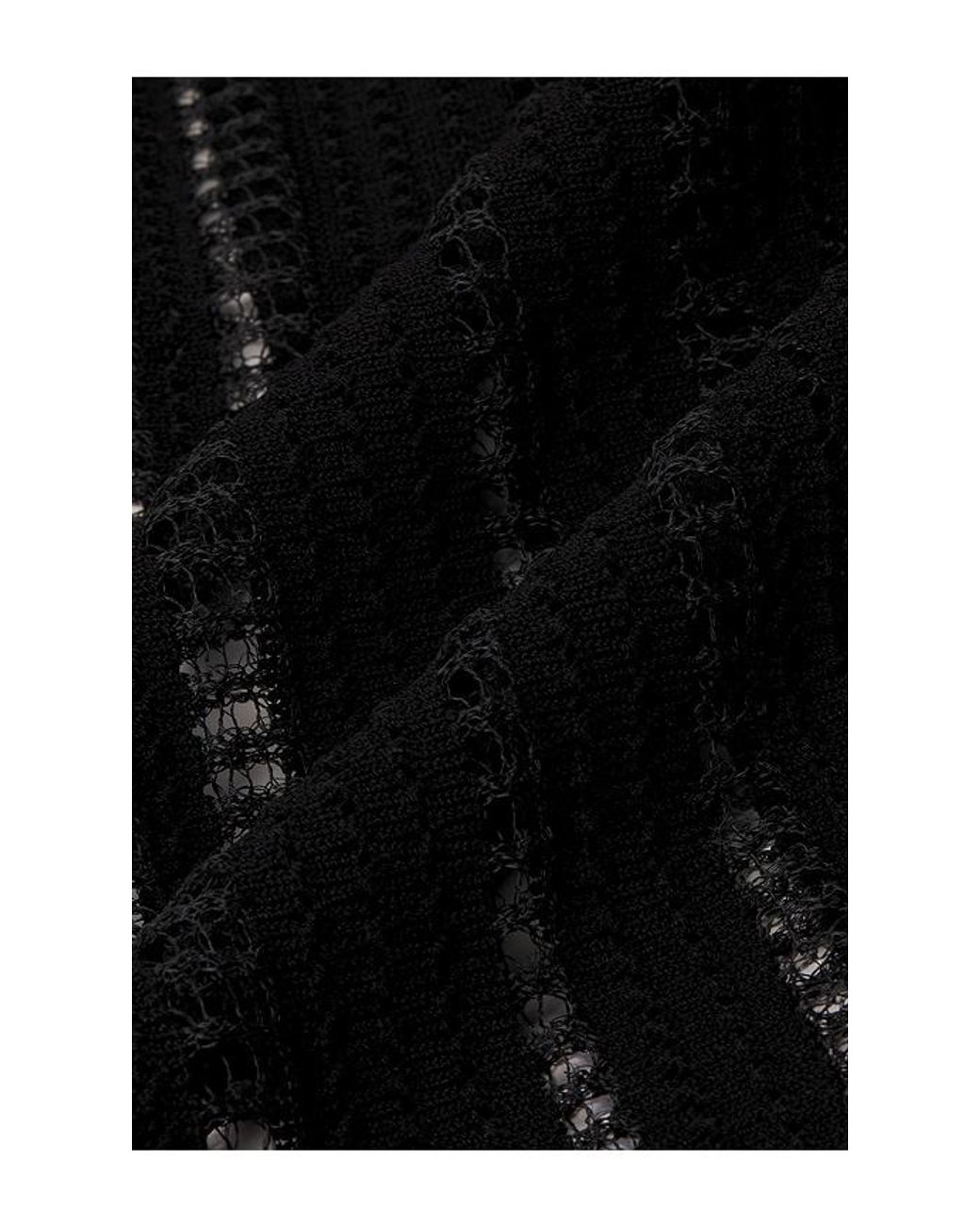 HAELO Black Veiled Midi Dress