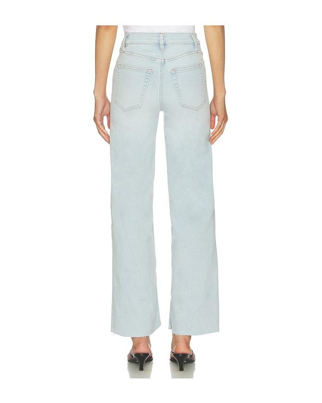 FRAME Blue Le Slim Palazzo Jeans