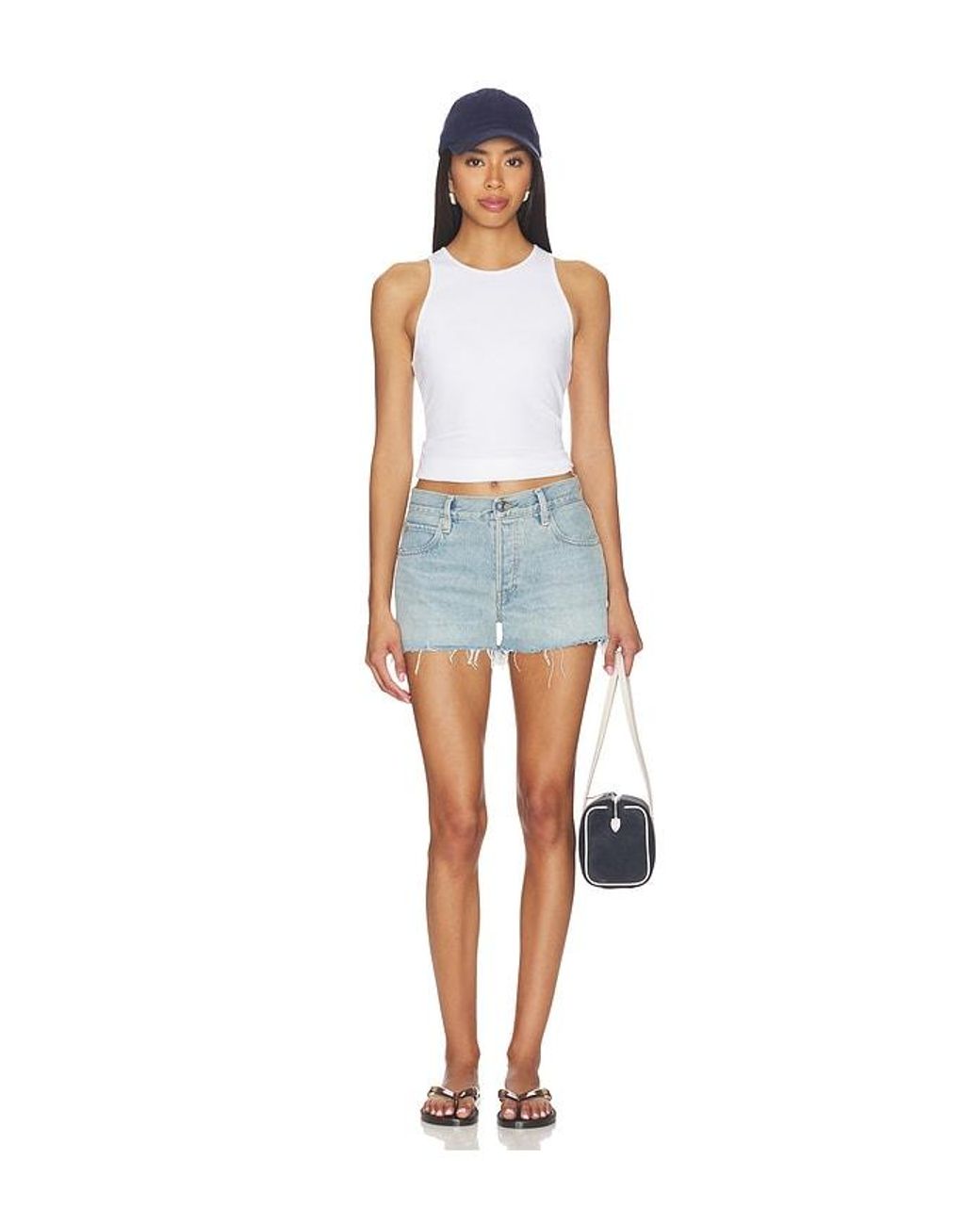 FRAME Blue The Hang Short