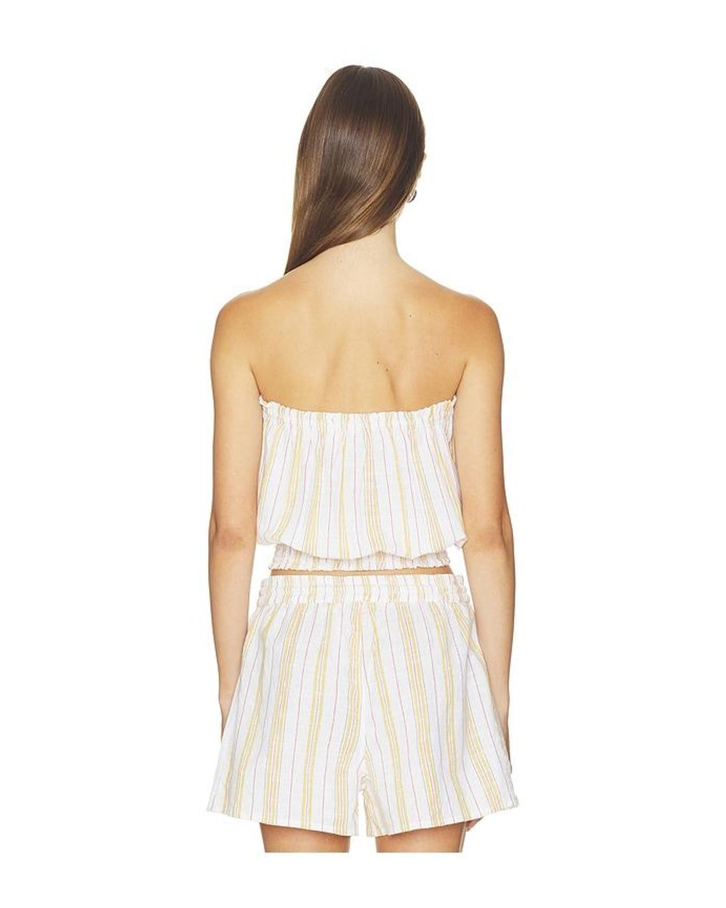 Bobi White Smocked Tube Top