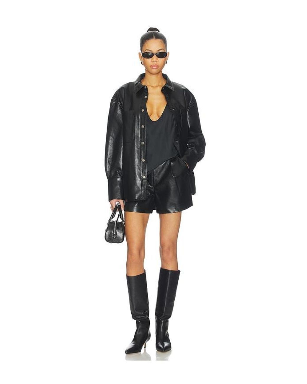 Anine Bing Black Trent Short