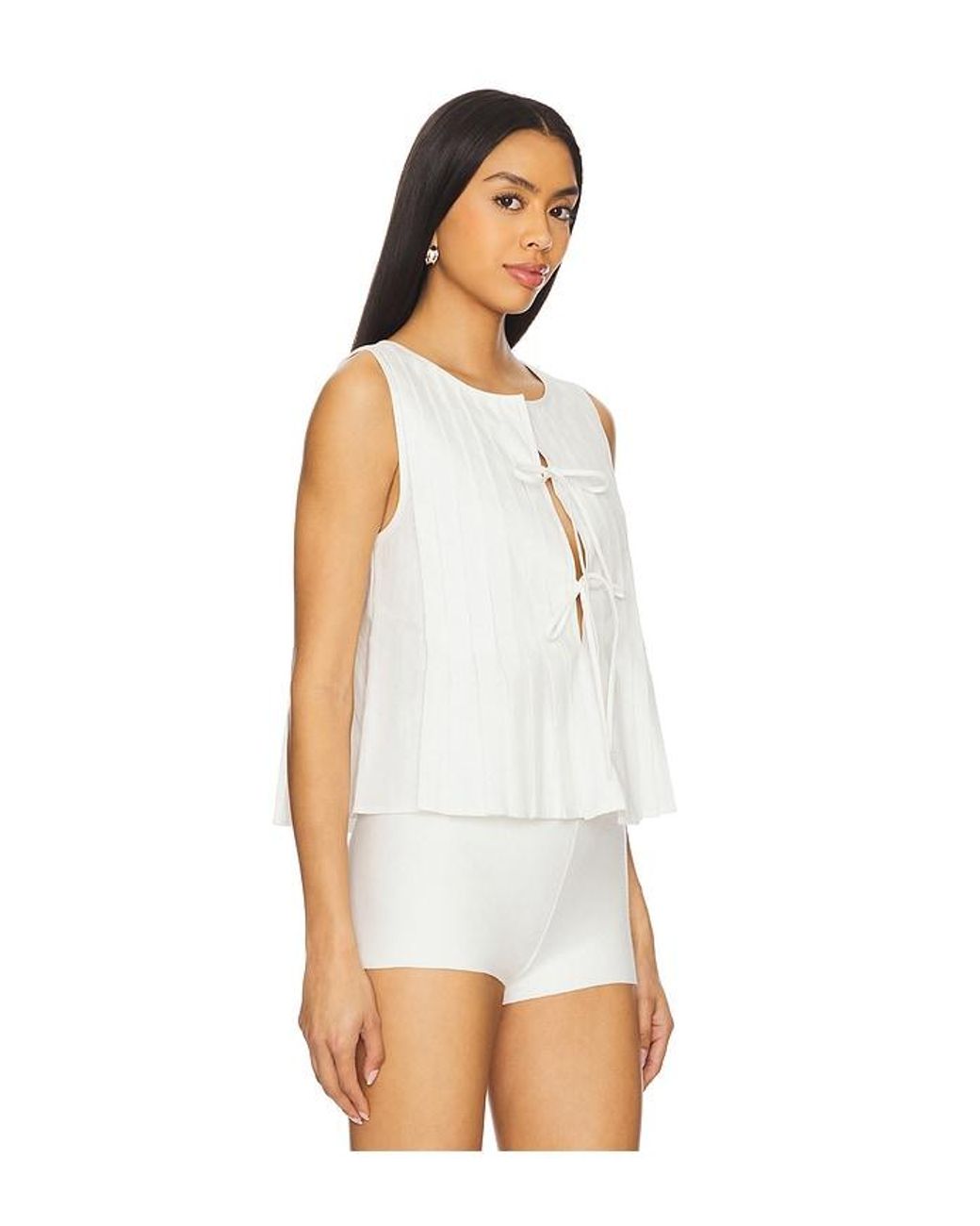 Elodie the Label White Kali Linen Top