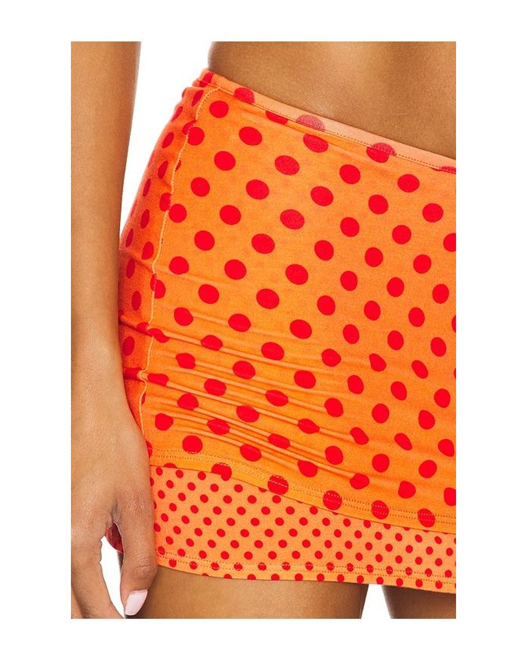 Miaou Orange Elektra Skirt