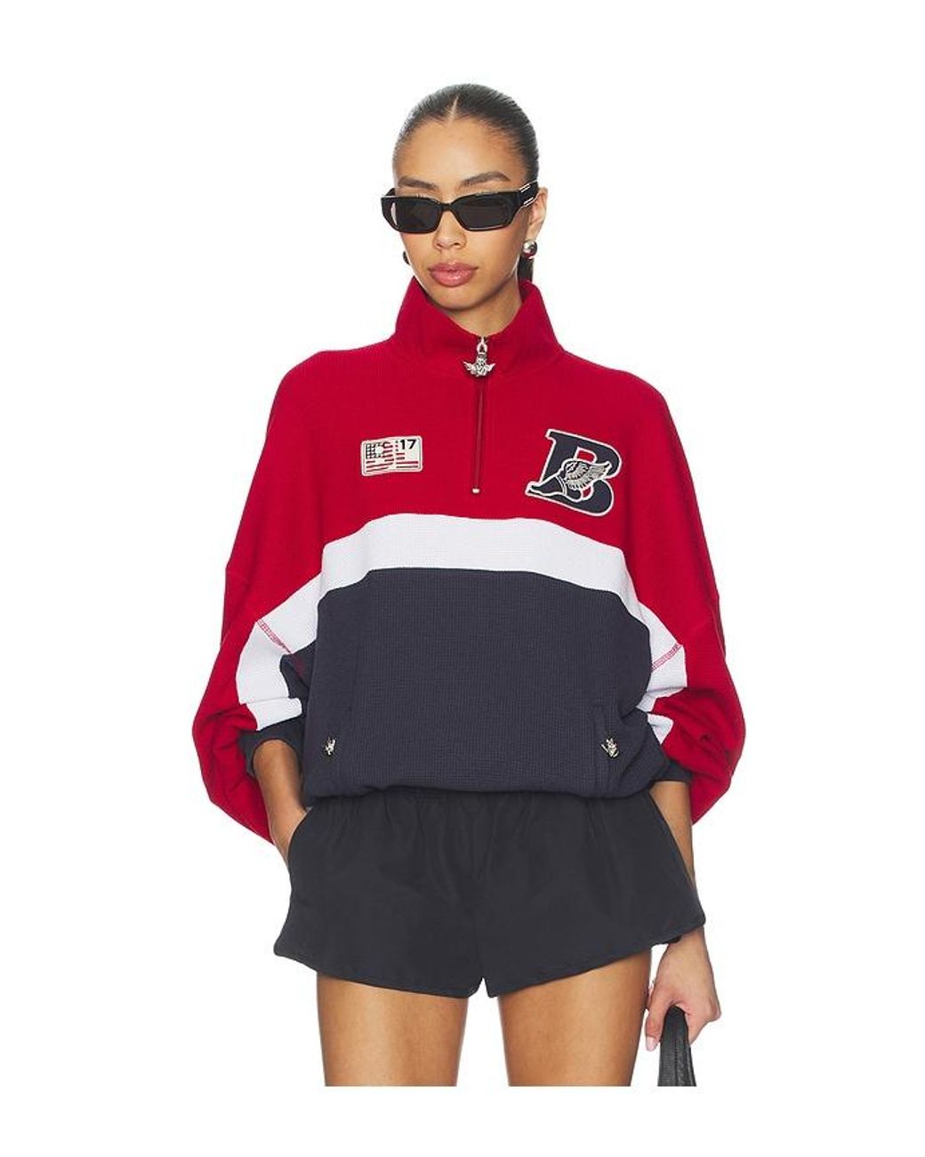 Boys Lie Red Off Duty A1 Alex Crew Sweatshirt