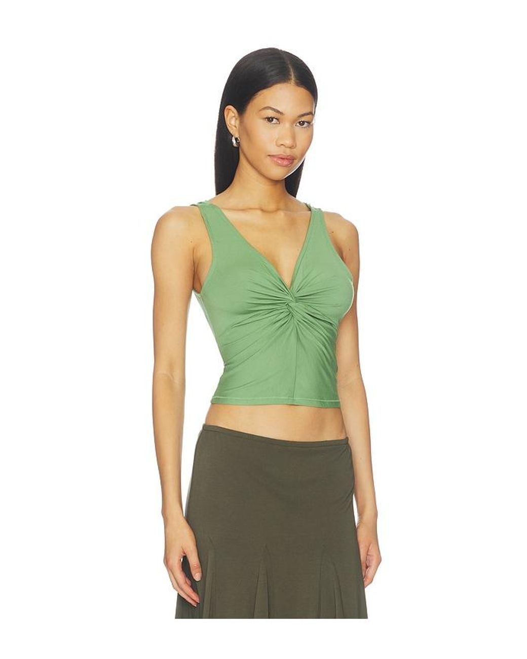 Free People Green Were Going Out Cami