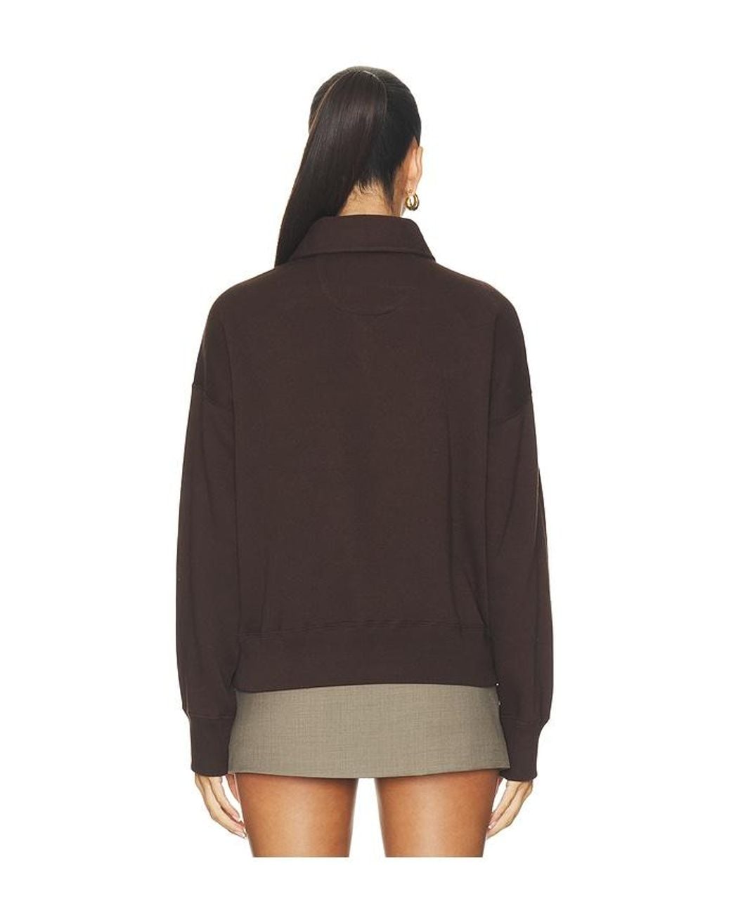 Polo Ralph Lauren Brown Arctic Fleece Half Zip Sweatshirt