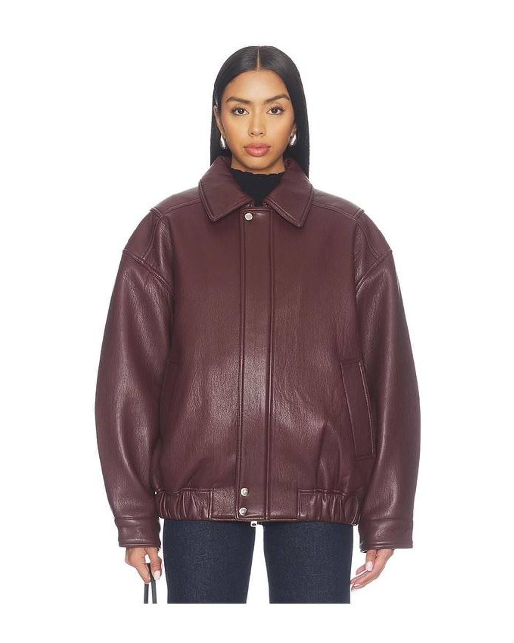 Agolde Purple Ona Bomber Jacket