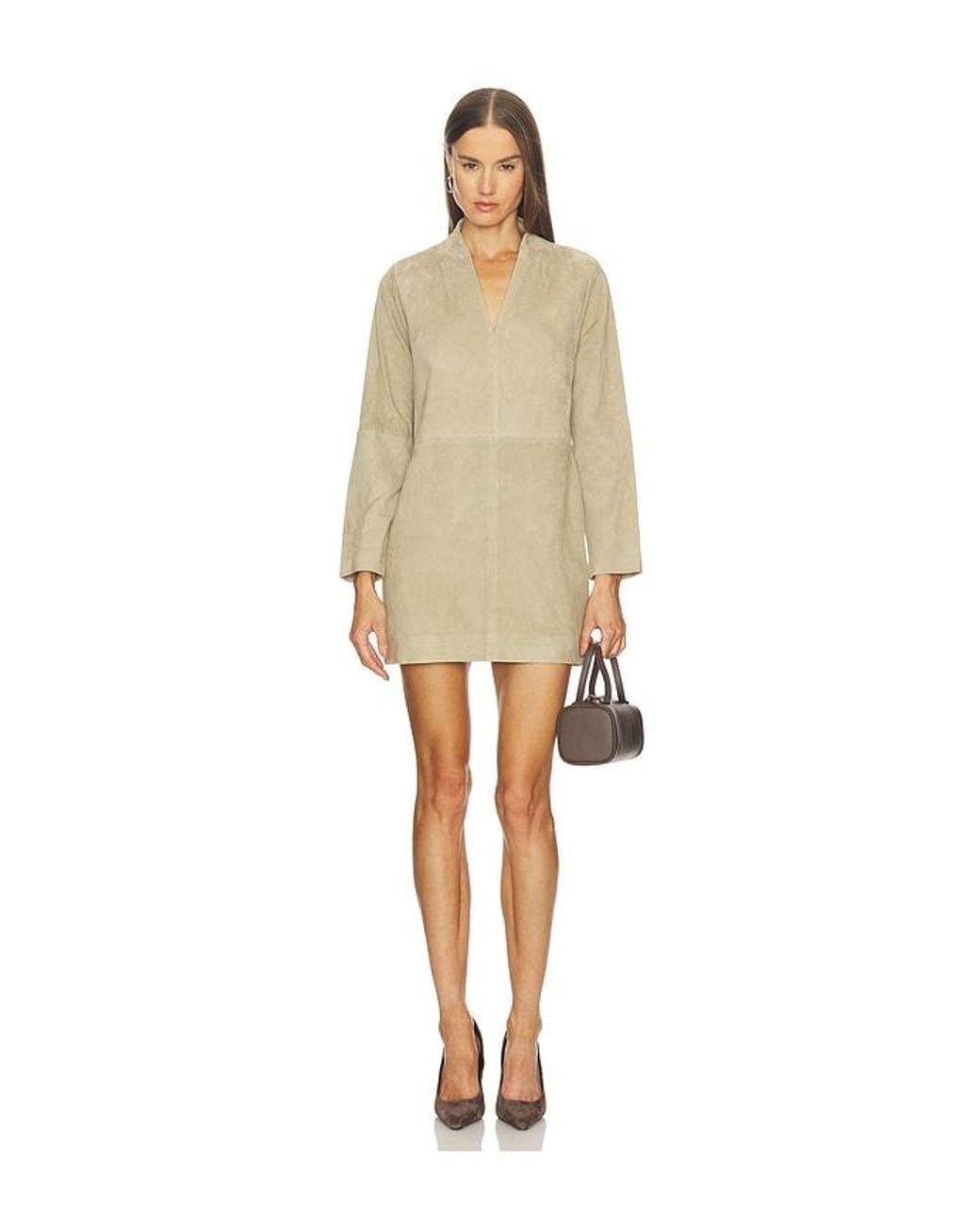 SRG Natural Tanya Suede Dress