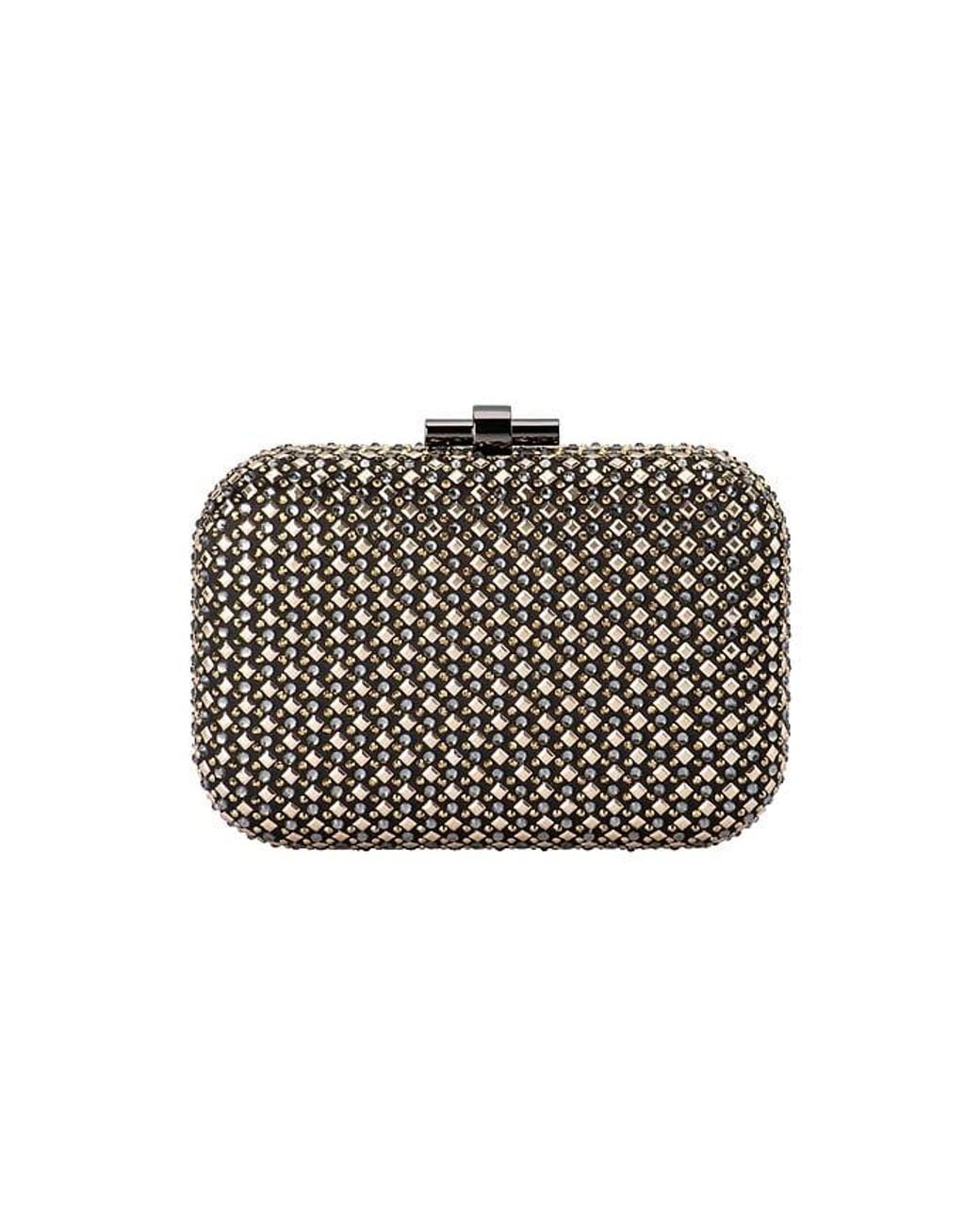 Olga Berg Black Ellen Hotfix Clutch