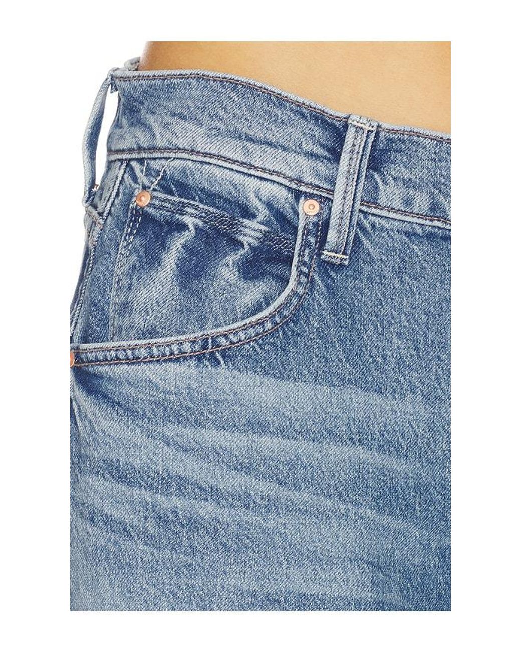 Mother Blue The Delinquent Button Nerdy Jeans