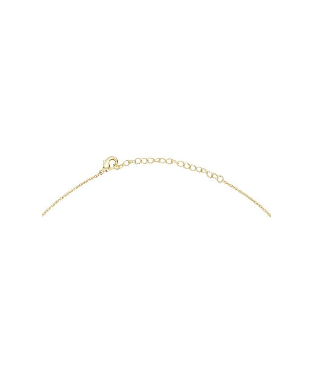 By Adina Eden White Teardrop Drop Lariat Necklace