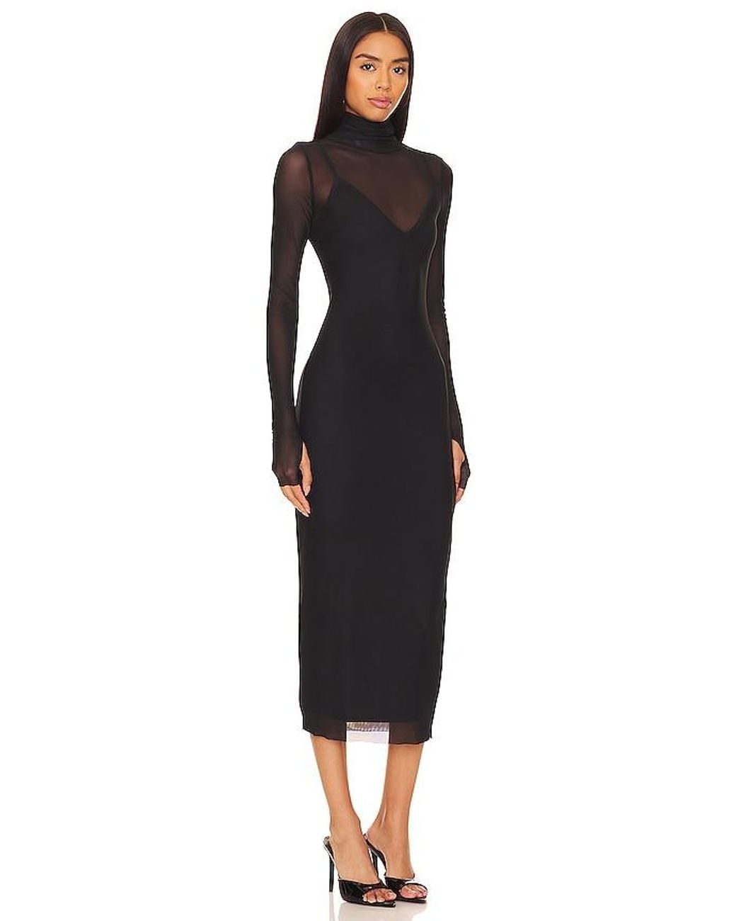 AFRM Black Kleid Shailene