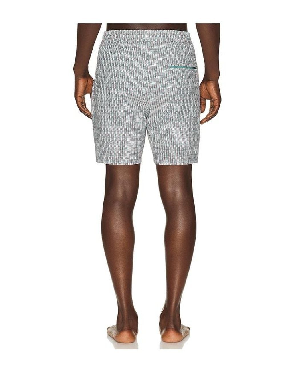 Marine Layer Gray 6 Line Sport & Swim Shorts for men