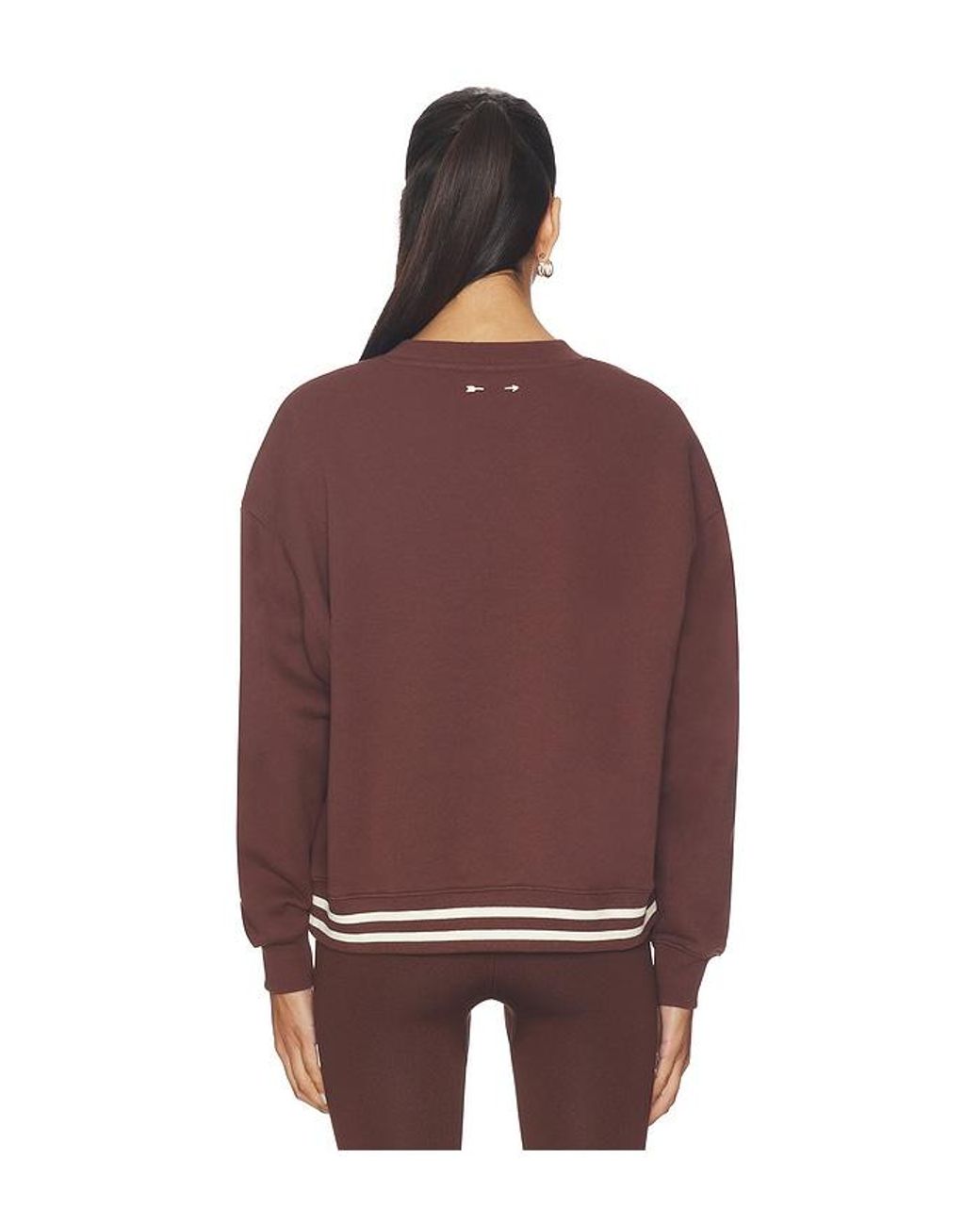 The Upside Red Toluca Lisel Crew Neck Sweater