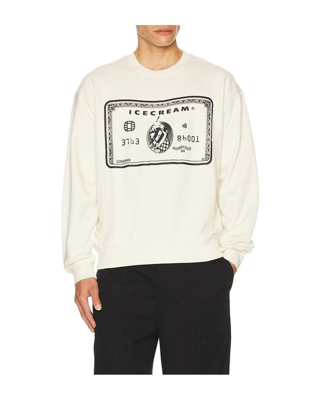 ICECREAM Natural Card Sweatshirt for men