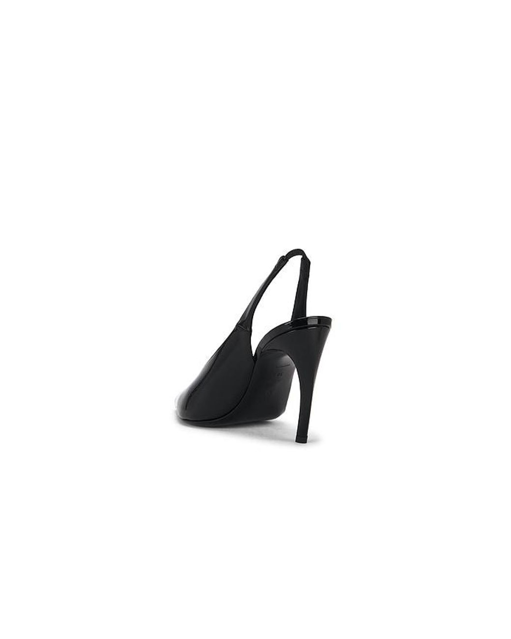 The Attico Black Viper 95Mm Slingback Heel