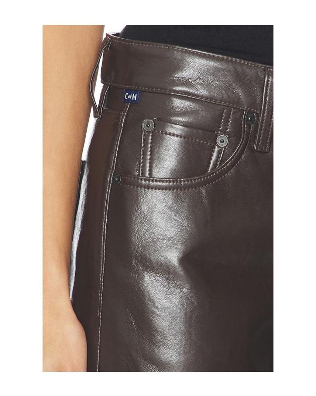 Citizens of Humanity Black Faye Vintage Straight Pants