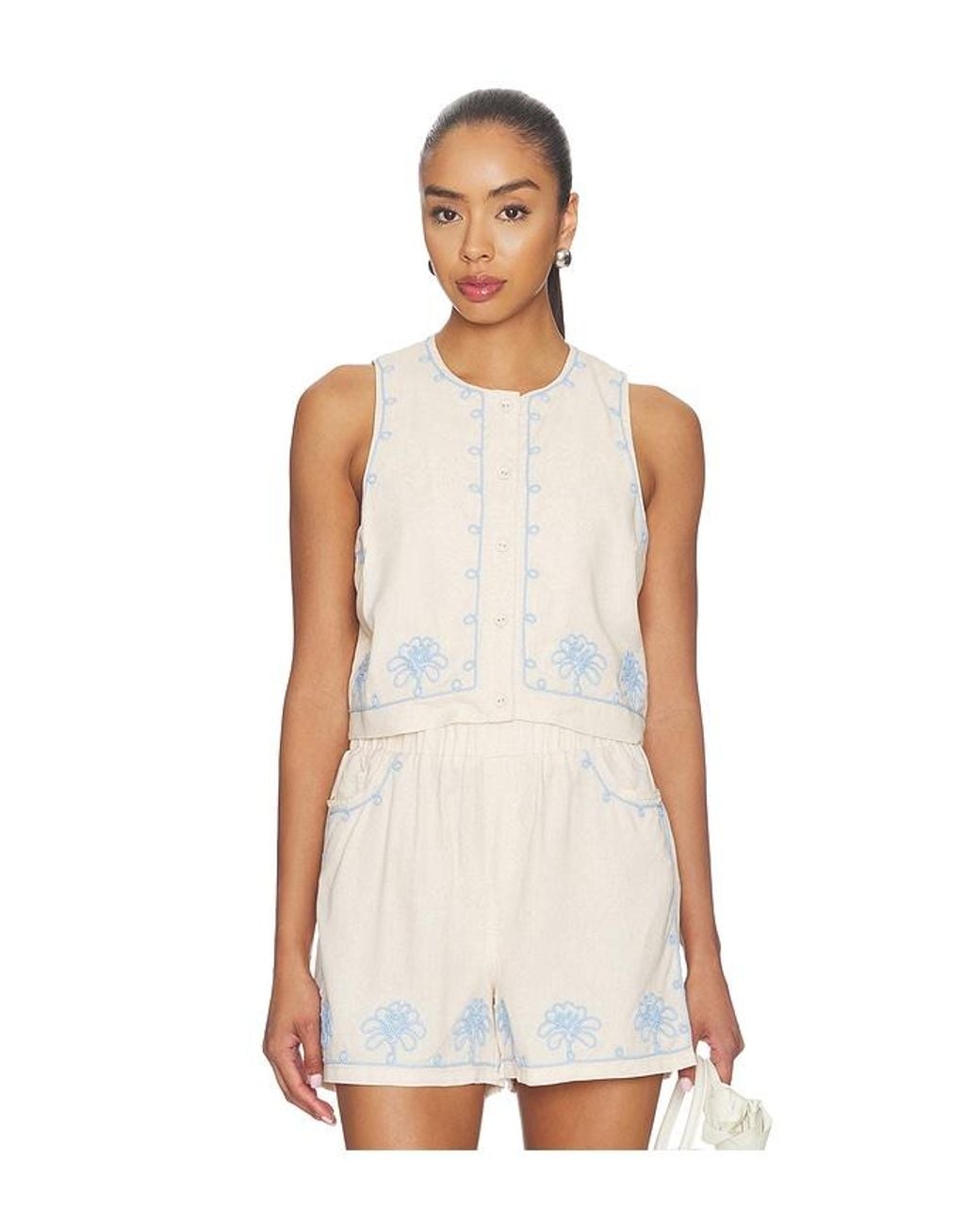 Blank NYC White Sleeveless Top