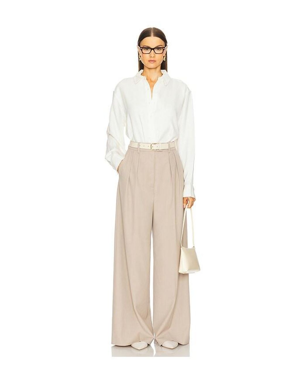 Anine Bing White Braxton Shirt