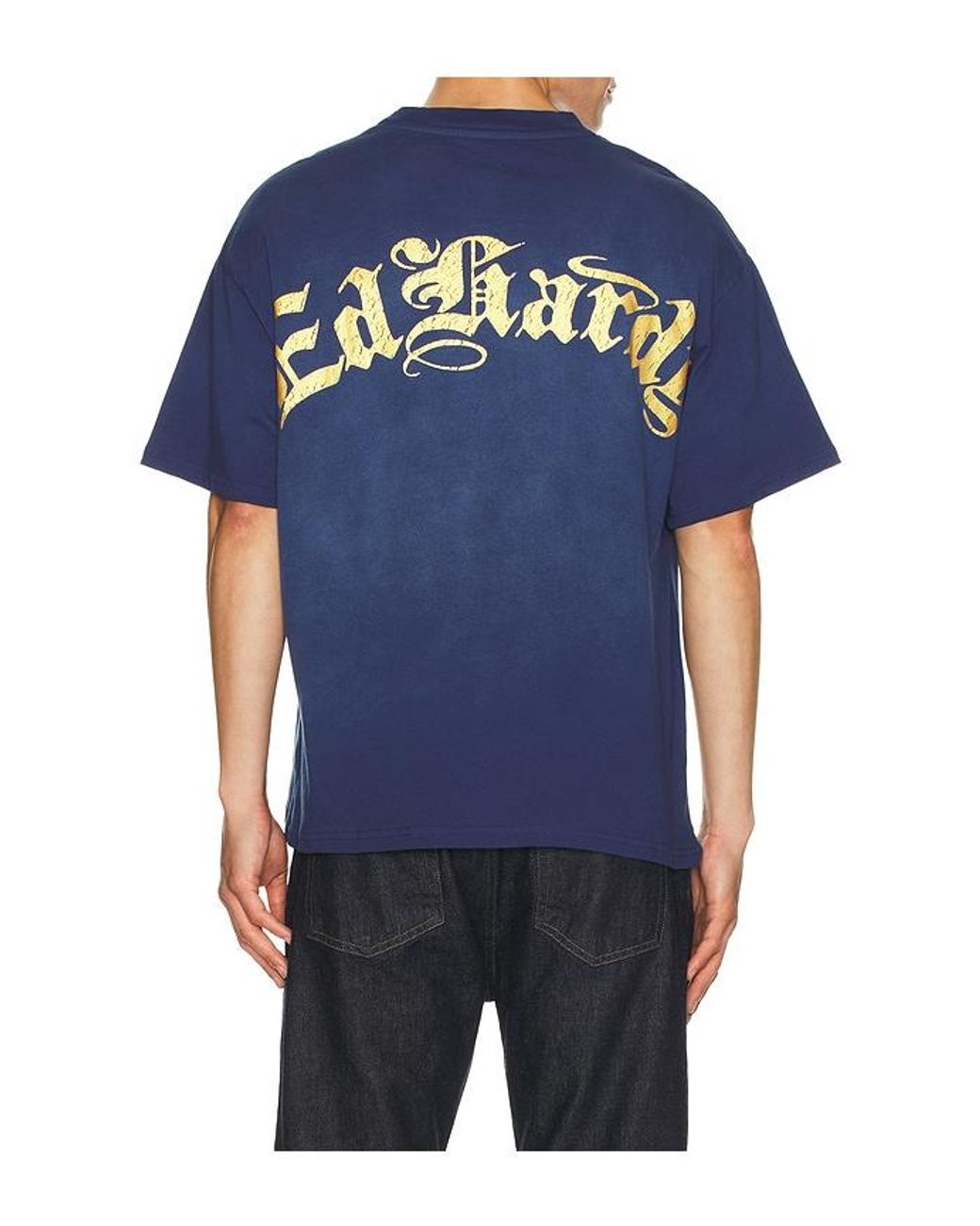 Camiseta Boxy Tiger Mountain En Color Azul Marino Talla (También En S, M) Ed Hardy de hombre de color Blue