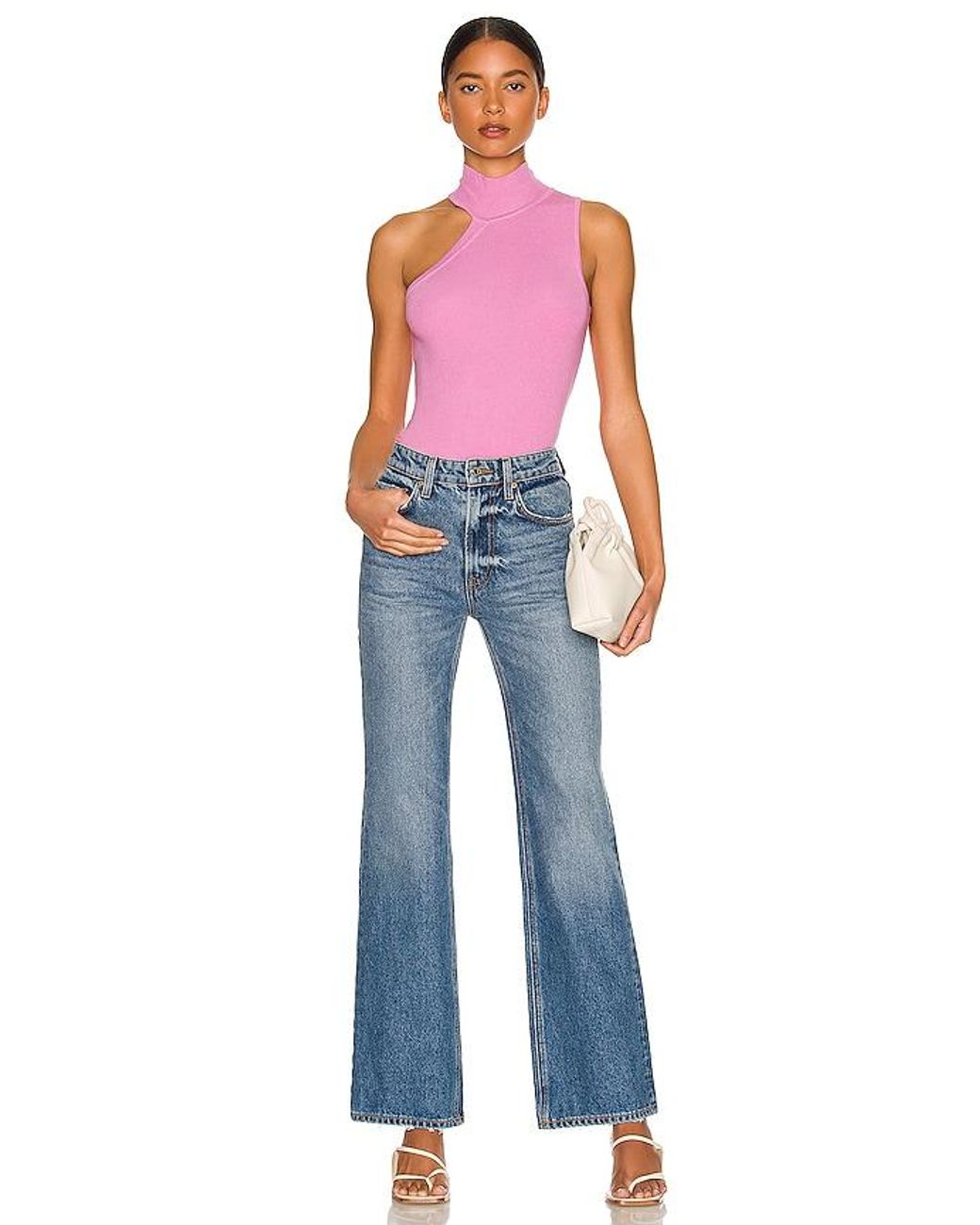 superdown Pink Luz Knit Top
