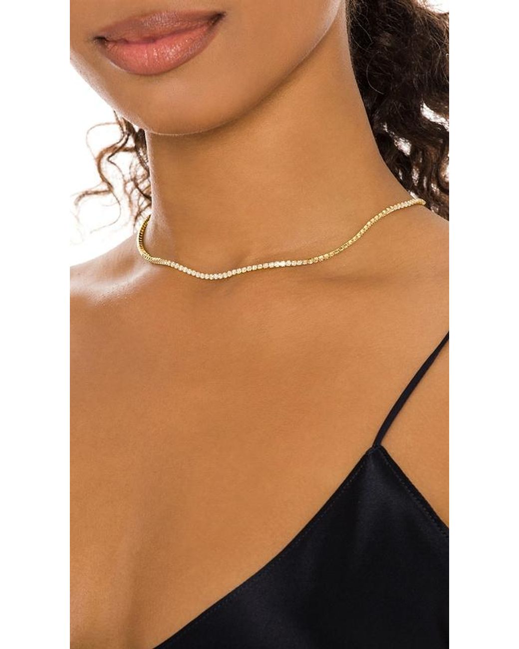 BRACHA White Sienna Tennis Necklace