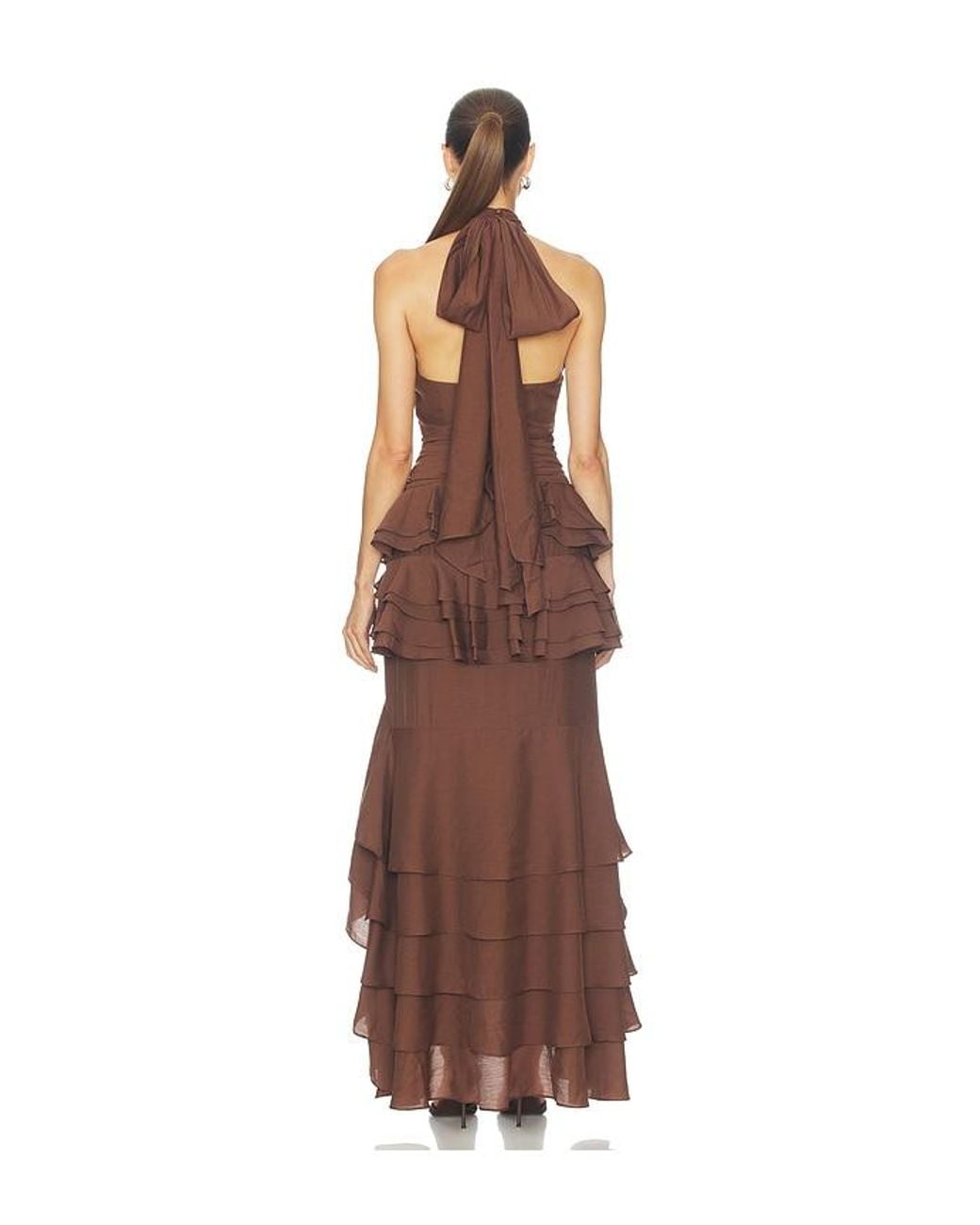 Elliatt Brown Rosera Halter Gown
