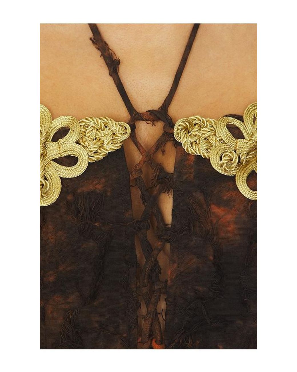 Kim Shui Multicolor Burnt Corset