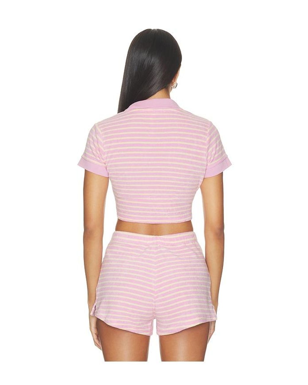 LoveShackFancy Pink Waverlynn Polo