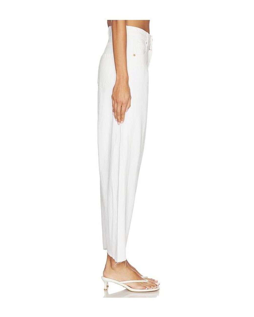 Blank NYC White Barrel Jeans