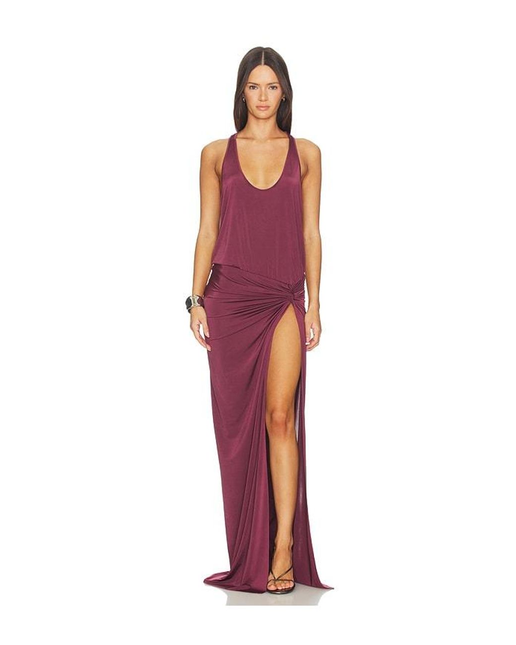 ANDAMANE Red Juno Tank Maxi Dress