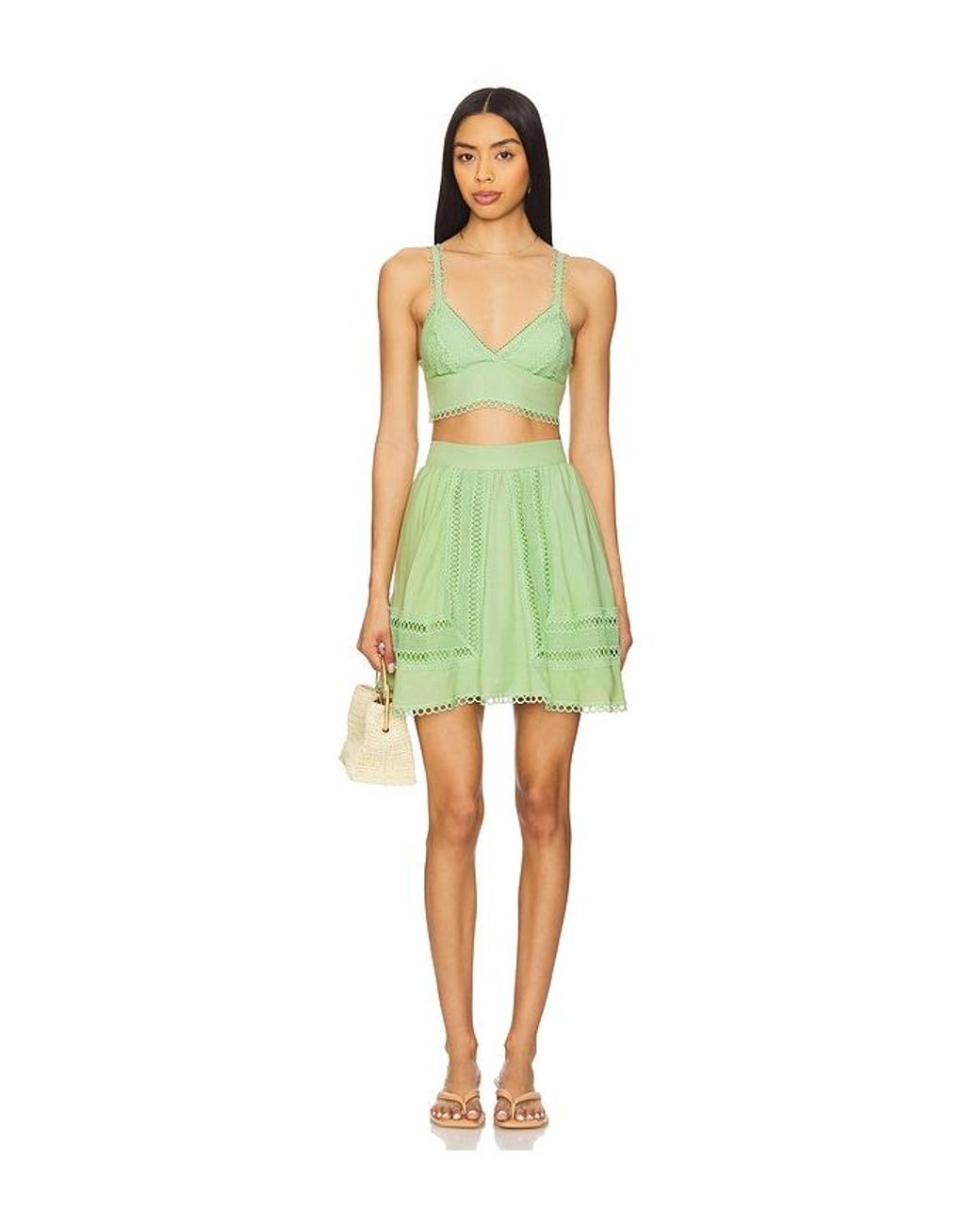 Peixoto Green Jasmine Crop Top