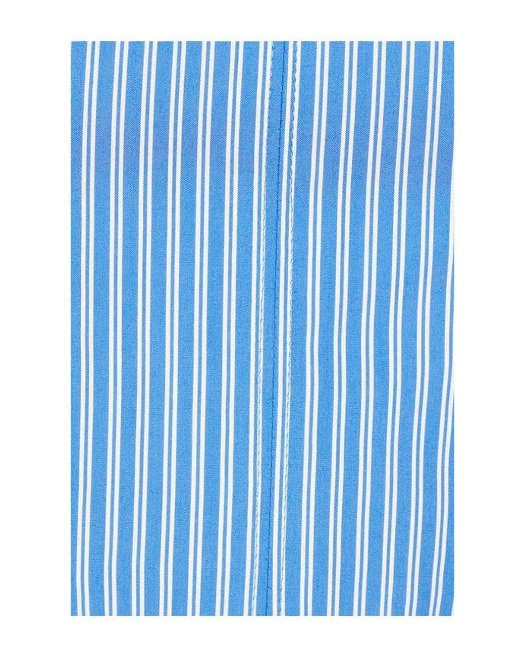 GOOD AMERICAN Blue Poplin Bustier Cami Top
