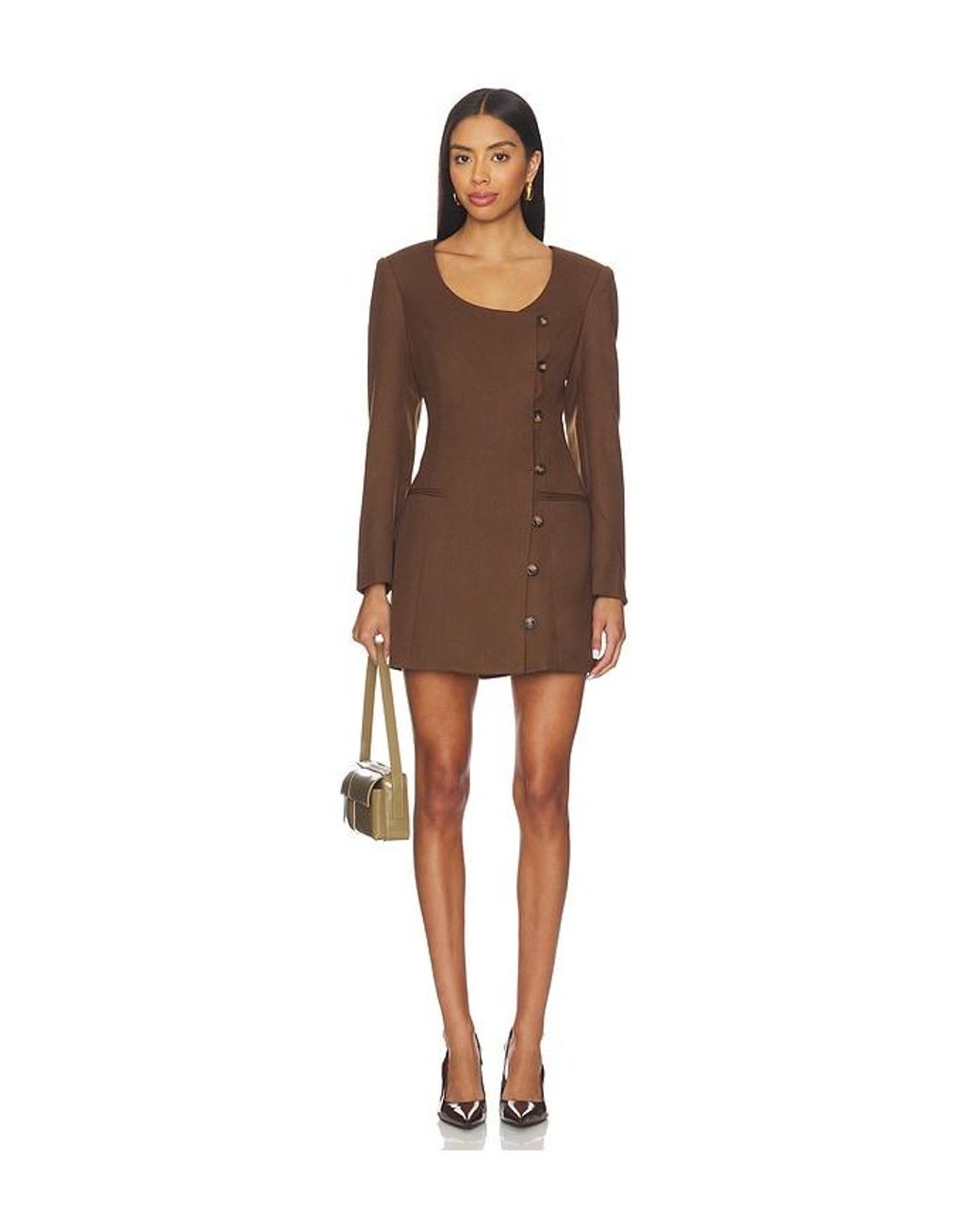 Astr Brown Kassandre Dress