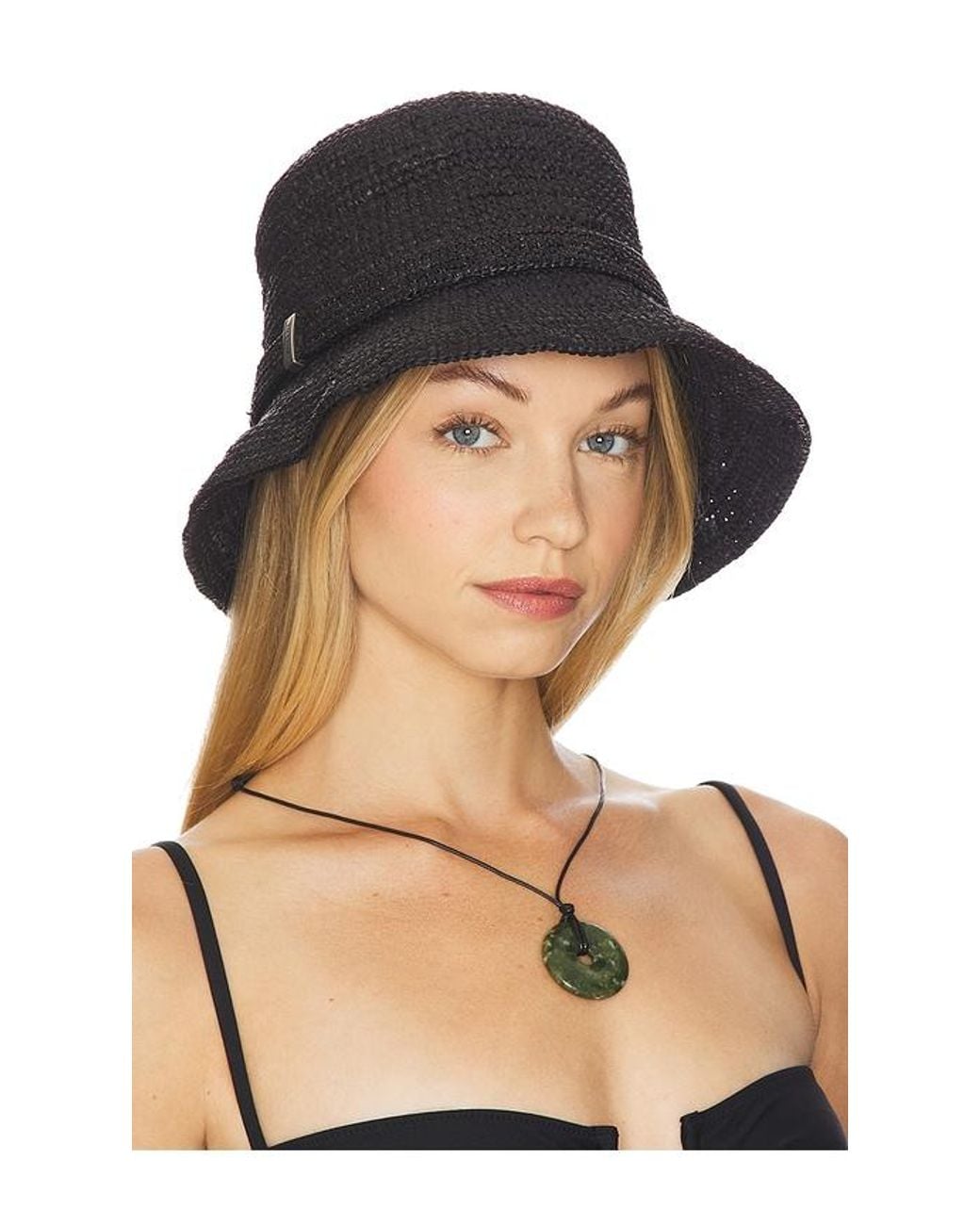 Rag & Bone Black Lela Rollable Hat