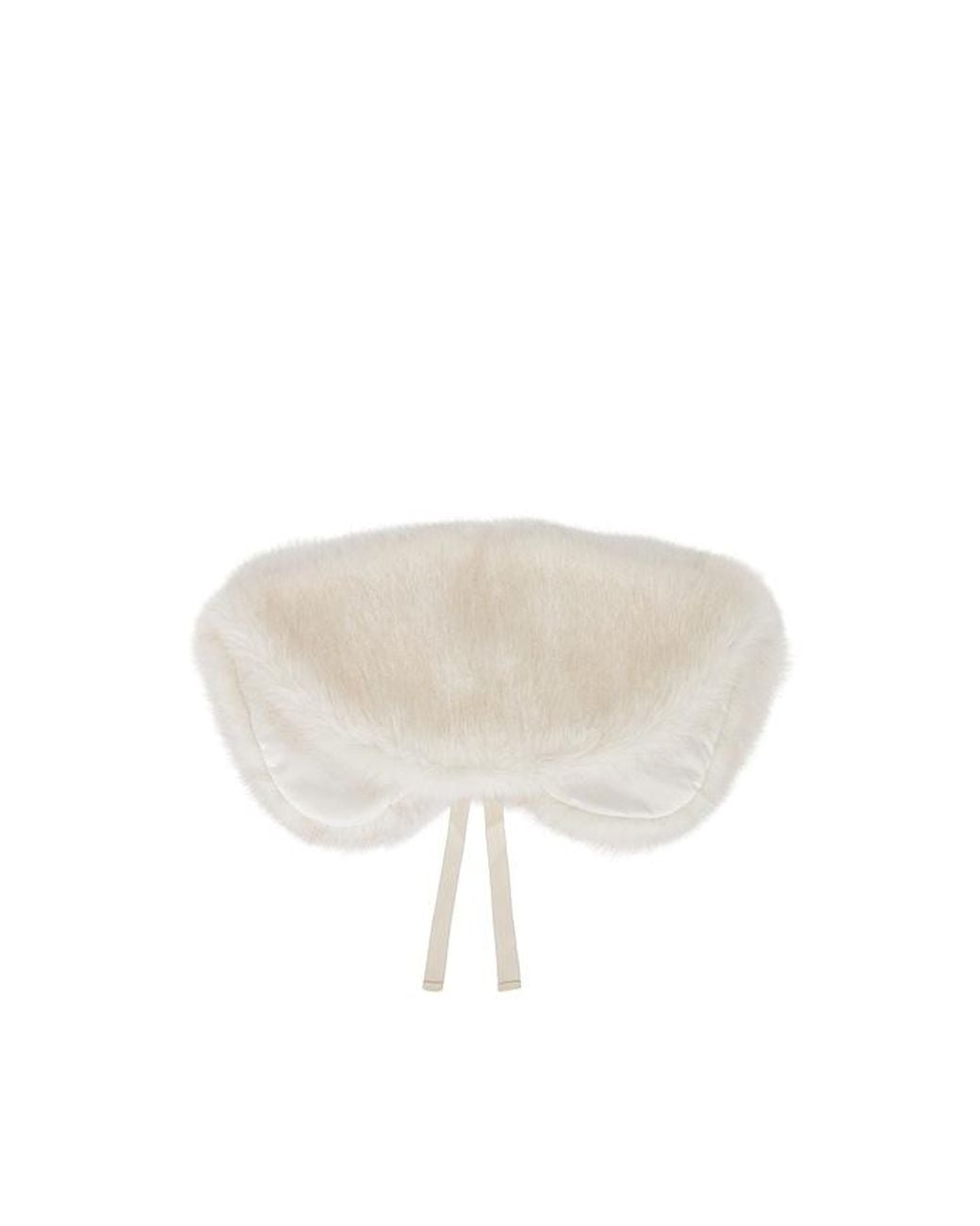 AKNVAS Black Faux Fur Collar