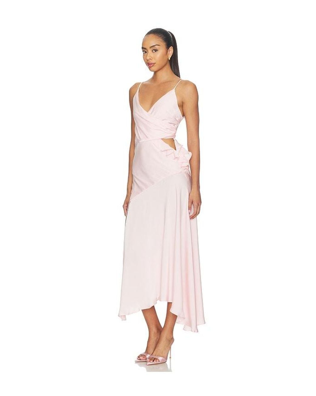 Bardot White X Revolve Sorrel Mock Wrap Maxi Dress