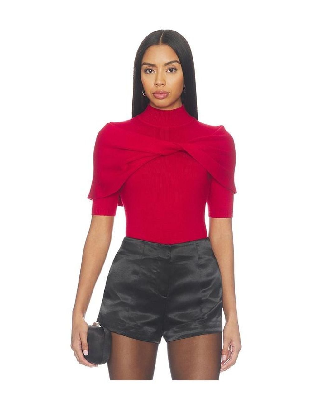 Lovers + Friends Red Emmah Twist Front Sweater