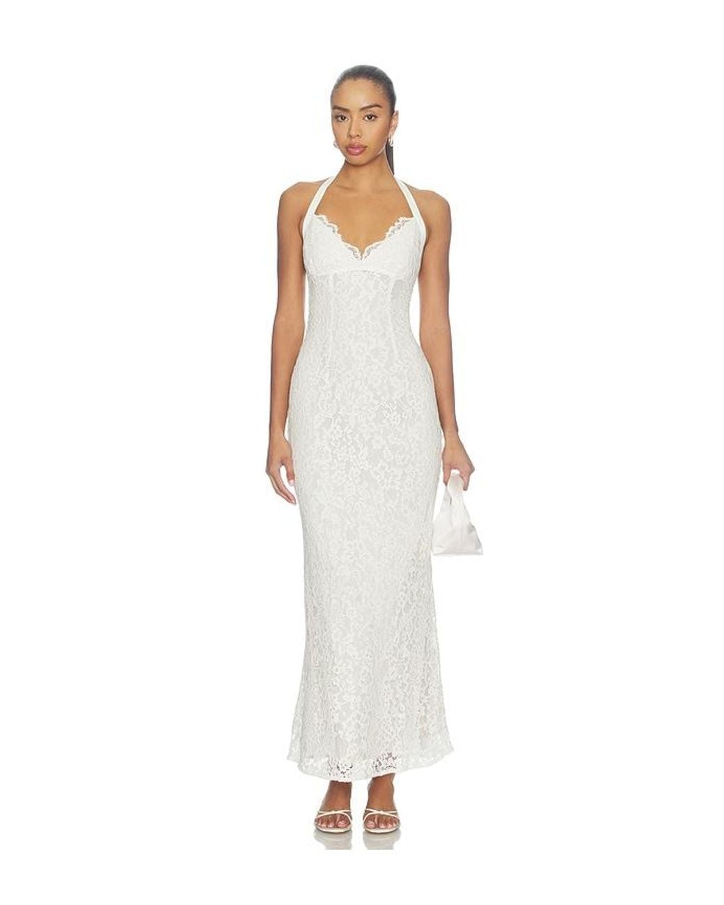 MAJORELLE White Colette Maxi Dress