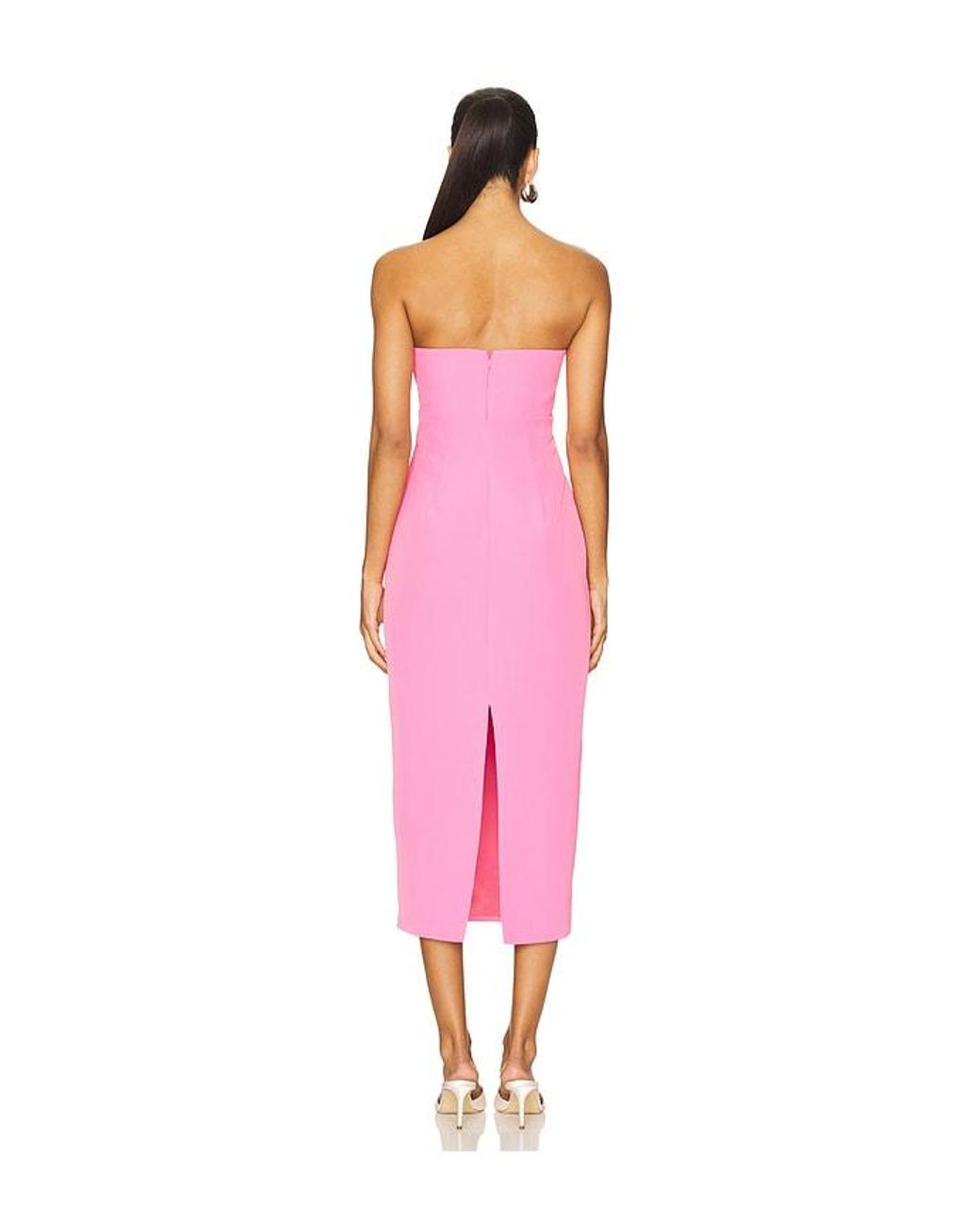 Lovers + Friends Pink Renn Midi Dress