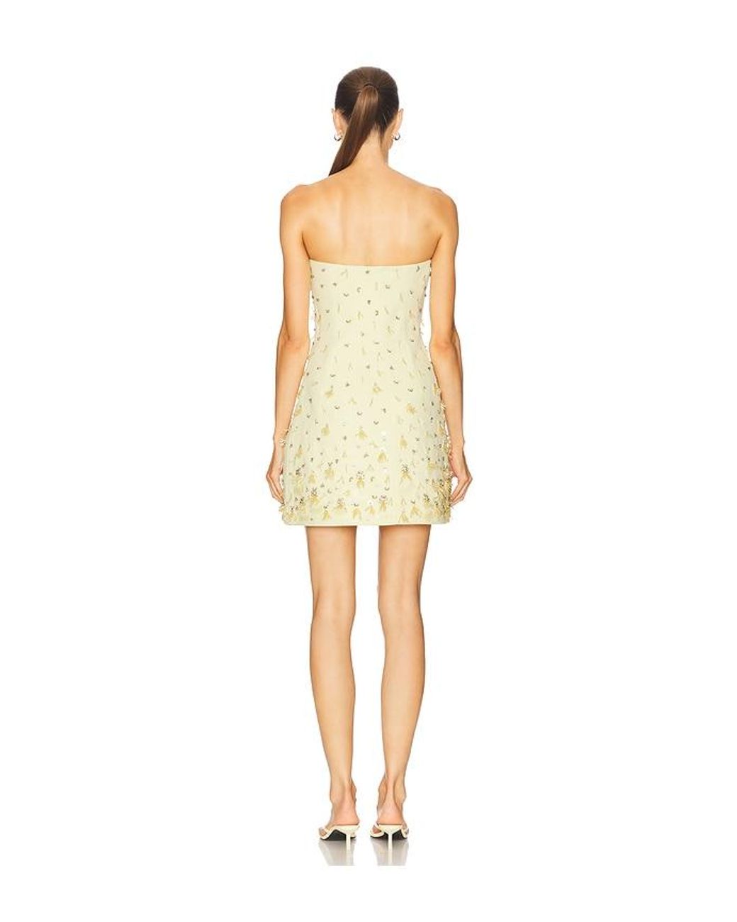 Jonathan Simkhai Natural Yasmin Bustier Mini Dress