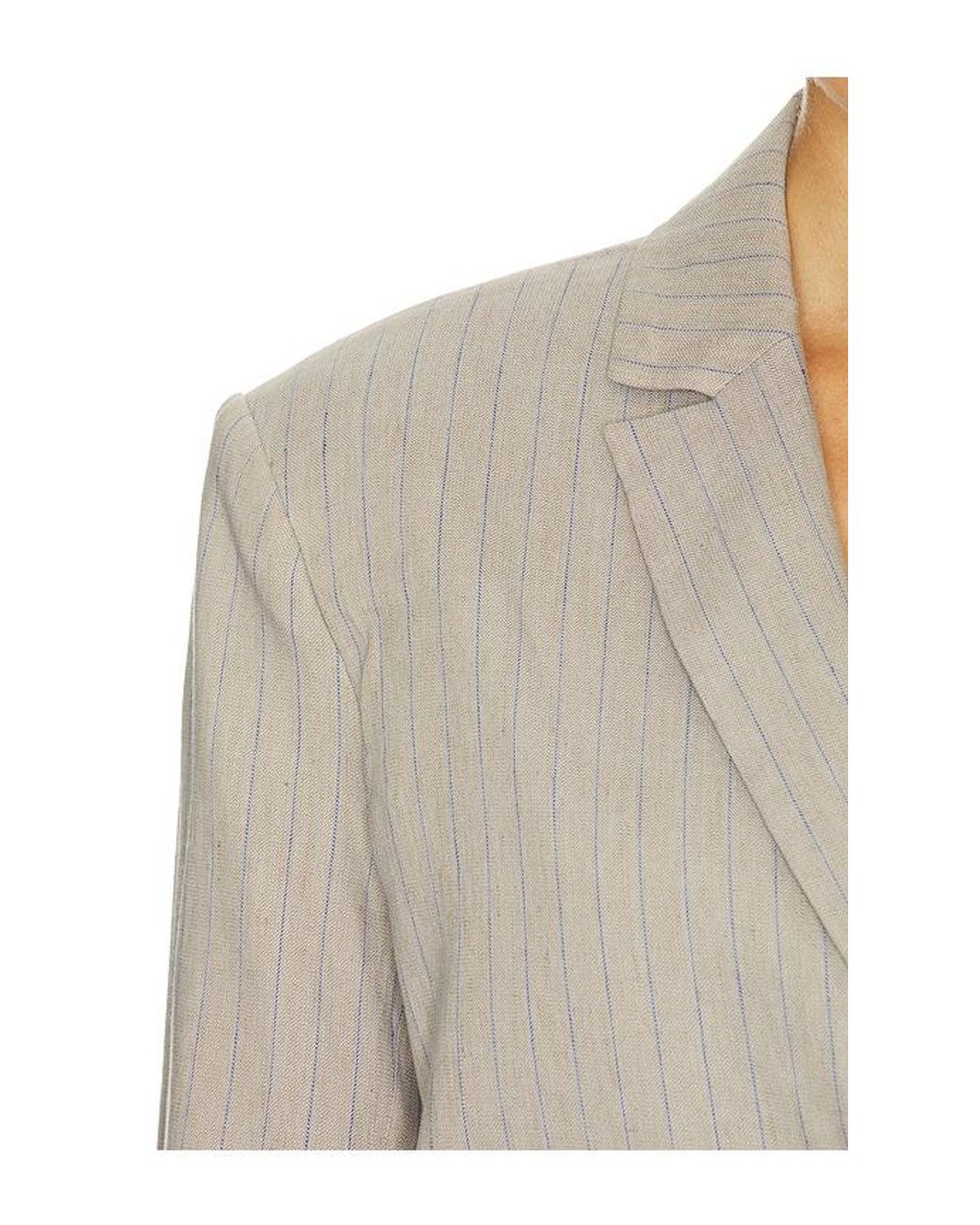 Anine Bing White Quinn Blazer