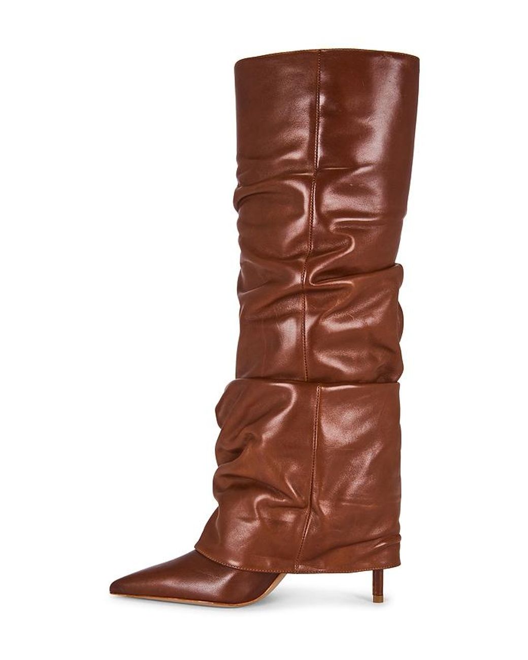 SCHUTZ SHOES Brown Mikki Up Cloak Boot