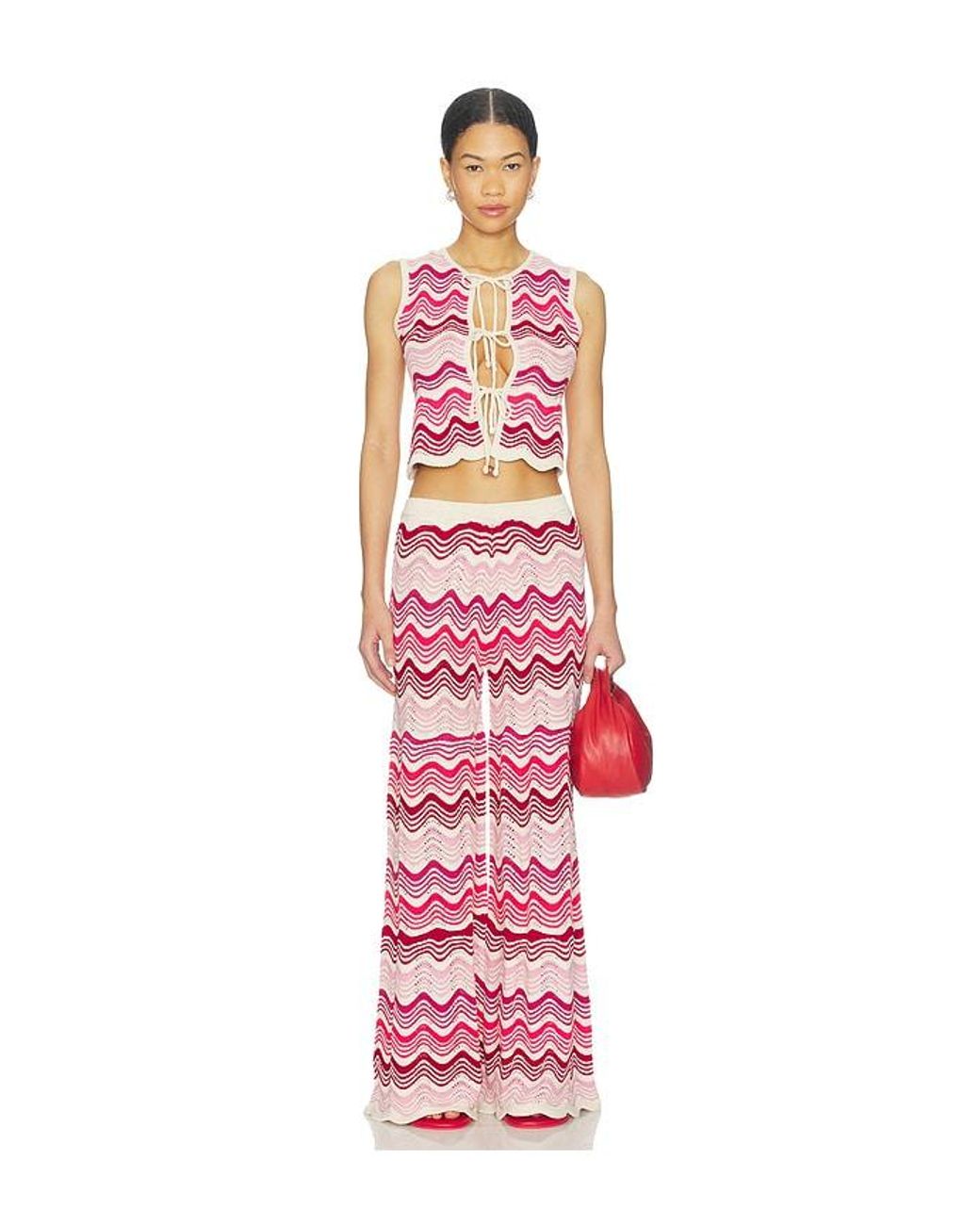 CAPITTANA Red Kari Pant