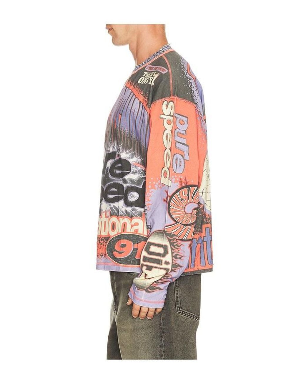 DIET STARTS MONDAY Multicolor Mx Racing Jersey for men